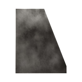 Fobest Custom Sloped Dark Zinc Range Hood with Aged Brass Detailing FSS-588