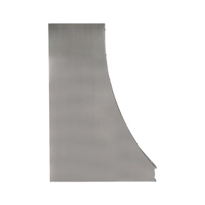 Fobest Custom Sloped Stainless Steel Range Hood with Brushed Brass Accents and Rivet Details FSS-685