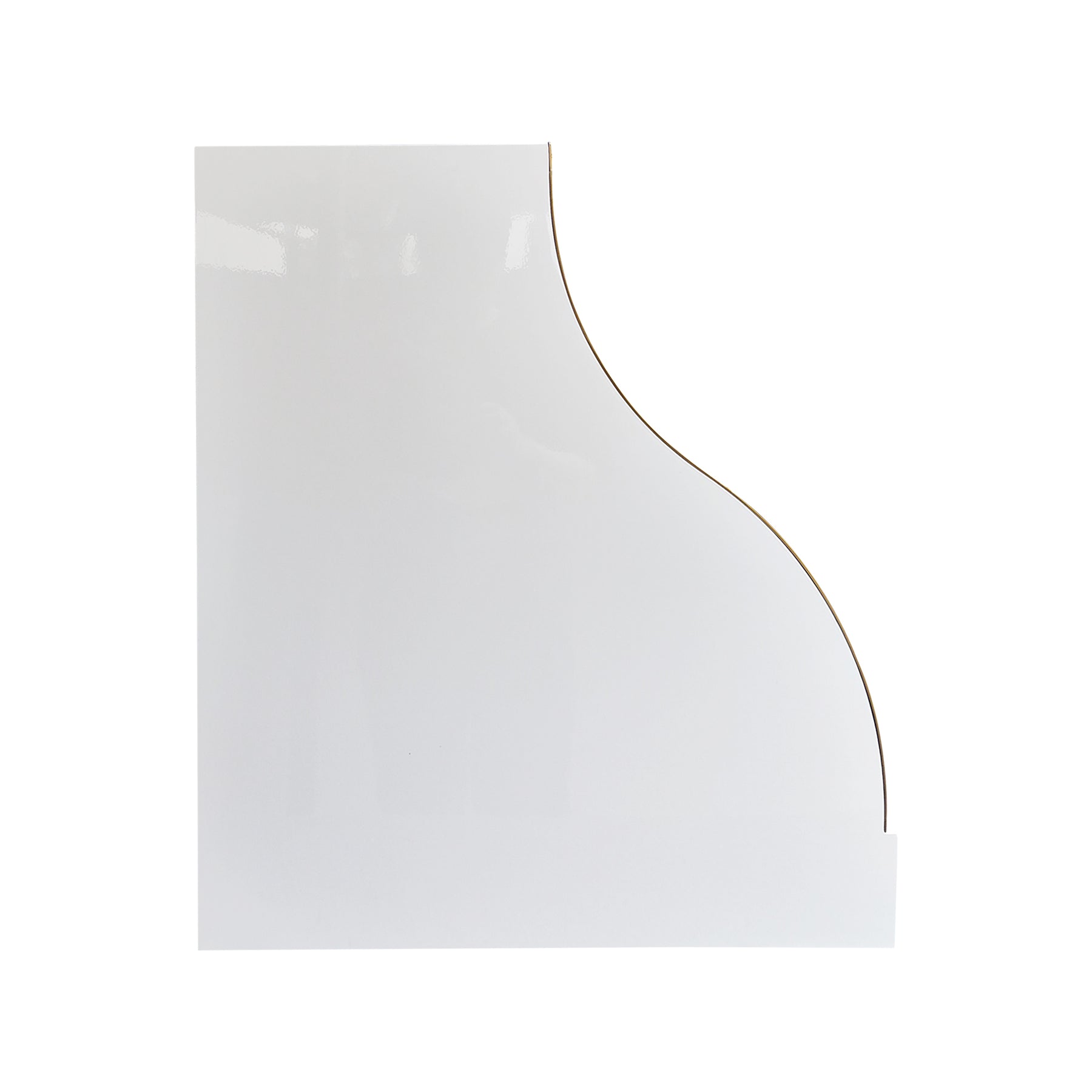 Fobest Custom Sloped Stainless Steel Range Hood with Gold Accents – FSS-630