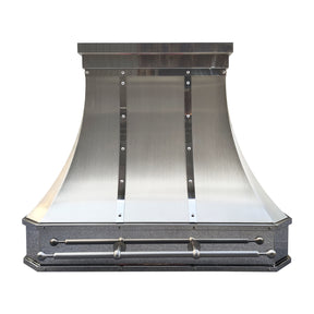 Fobest Custom Stainless Steel Kitchen Range Hoods with Mirror Highlights FSS-537