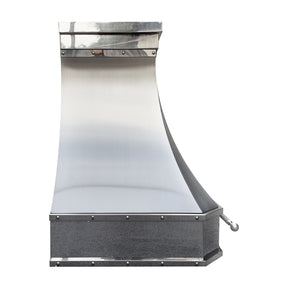 Fobest Custom Stainless Steel Kitchen Range Hoods with Mirror Highlights FSS-537