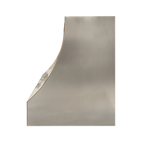 Fobest Custom Stainless Steel Metal Range Hood in Polished Brass Straps FSS-681