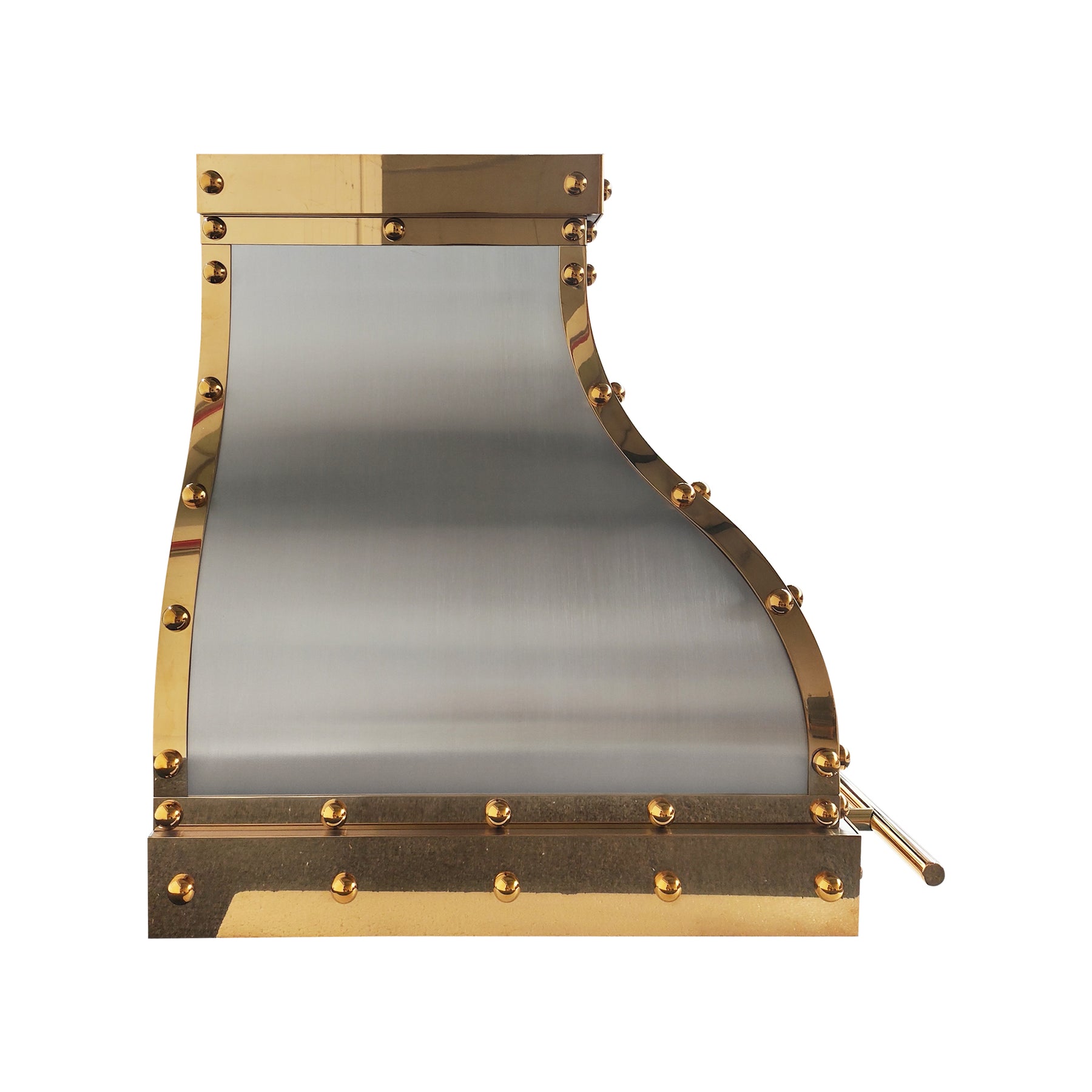 Fobest Custom Stainless Steel Metal Range Hood with Brass Straps FSS-699