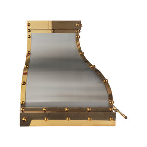Fobest Custom Stainless Steel Metal Range Hood with Brass Straps FSS-699