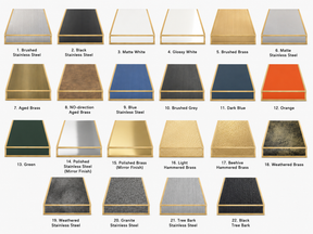 Fobest Custom Stainless Steel Range Hood with Brass Frame FSS-300