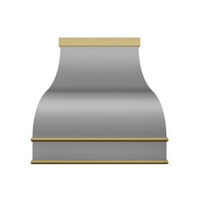 Fobest Custom Stainless Steel Range Hood with Brass Trim FSS-657