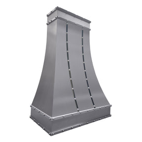 Fobest Custom Stainless Steel Range Hood with Brushed Finish and Polished Details FSS-568