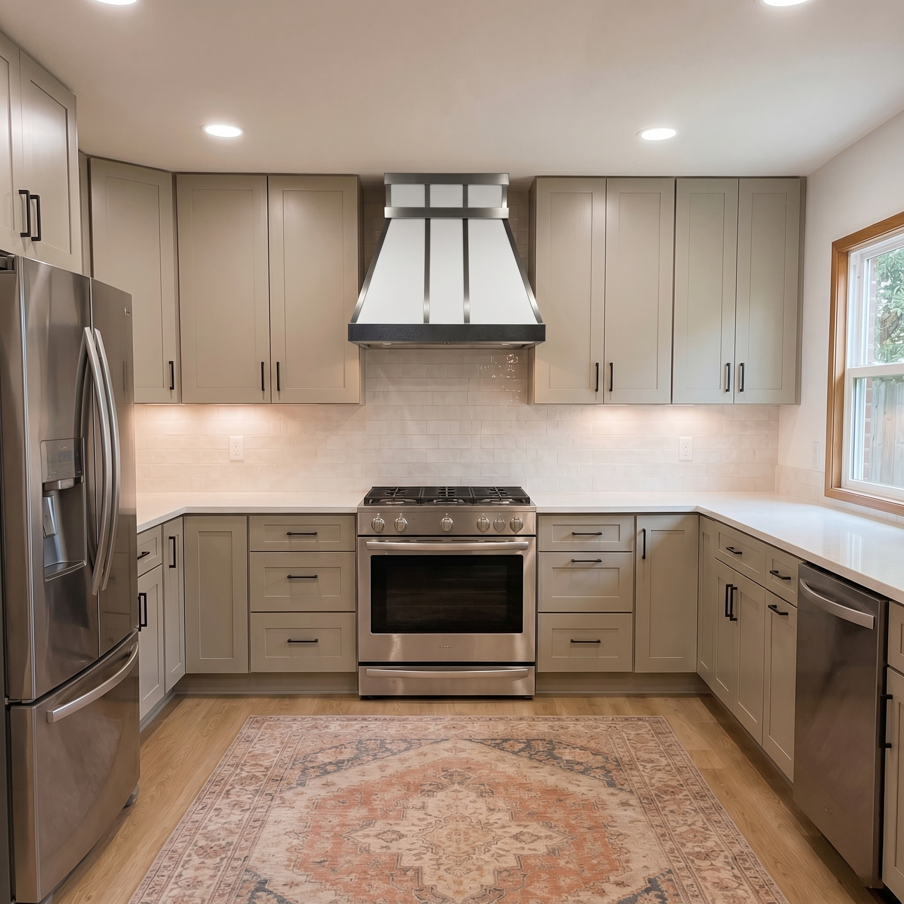 Fobest Custom Stainless Steel Range Hood with Matte and Polished Contrast FSS-560