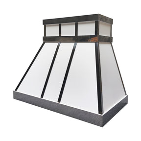 Fobest Custom Stainless Steel Range Hood with Matte and Polished Contrast FSS-560