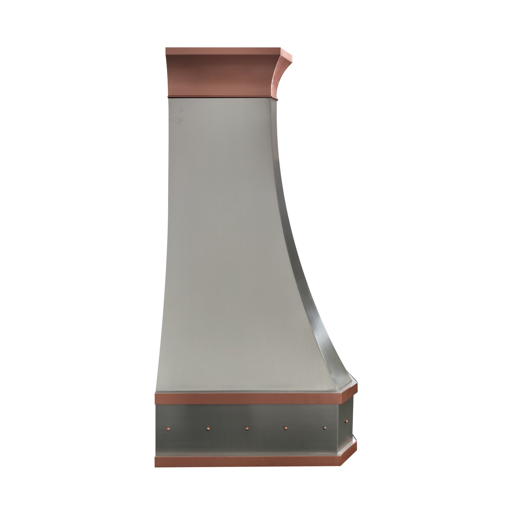 Fobest Custom Stainless Steel Range Hood with Natural Copper Straps FSS-636