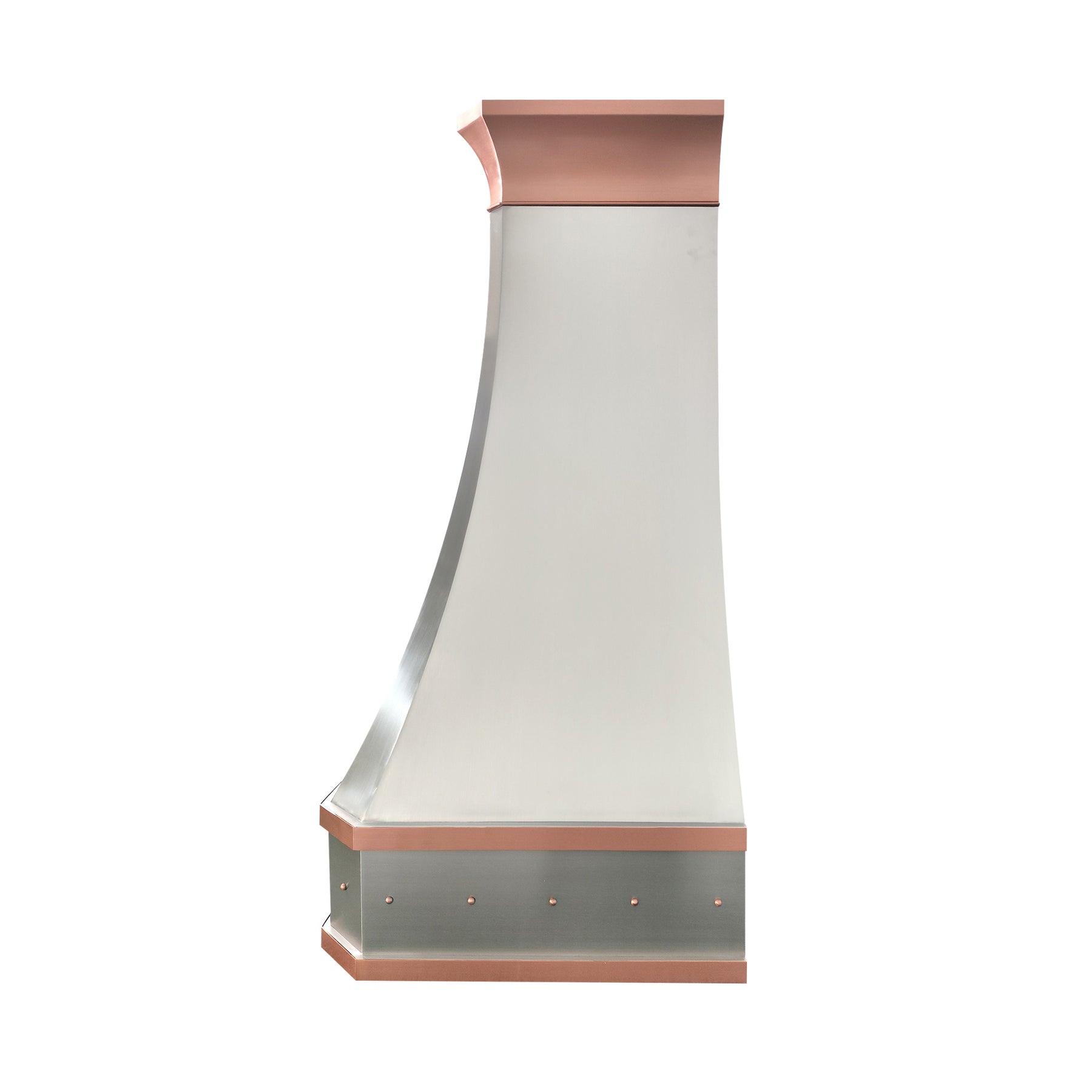 Fobest Custom Stainless Steel Range Hood with Natural Copper Straps FSS-636