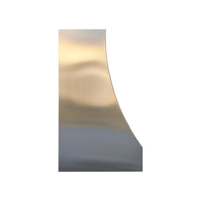 Fobest Custom Stainless Steel Range Hood with polished straps and rivets FSS-177