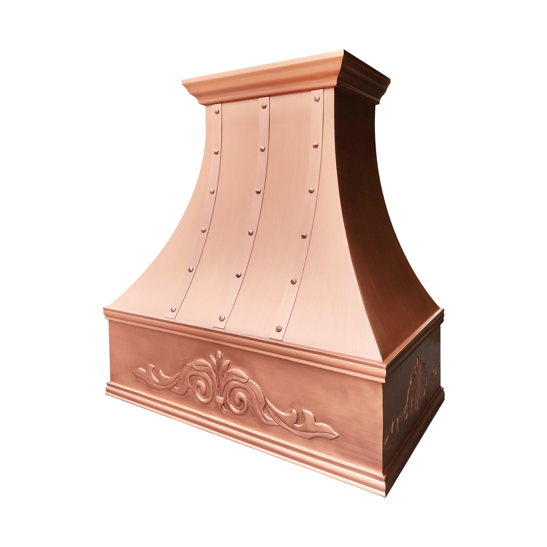 Fobest Custom Statement Copper Range Hood with Apron Design – FCP-359