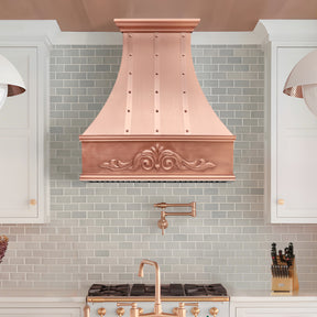 Fobest Custom Statement Copper Range Hood with Apron Design – FCP-359