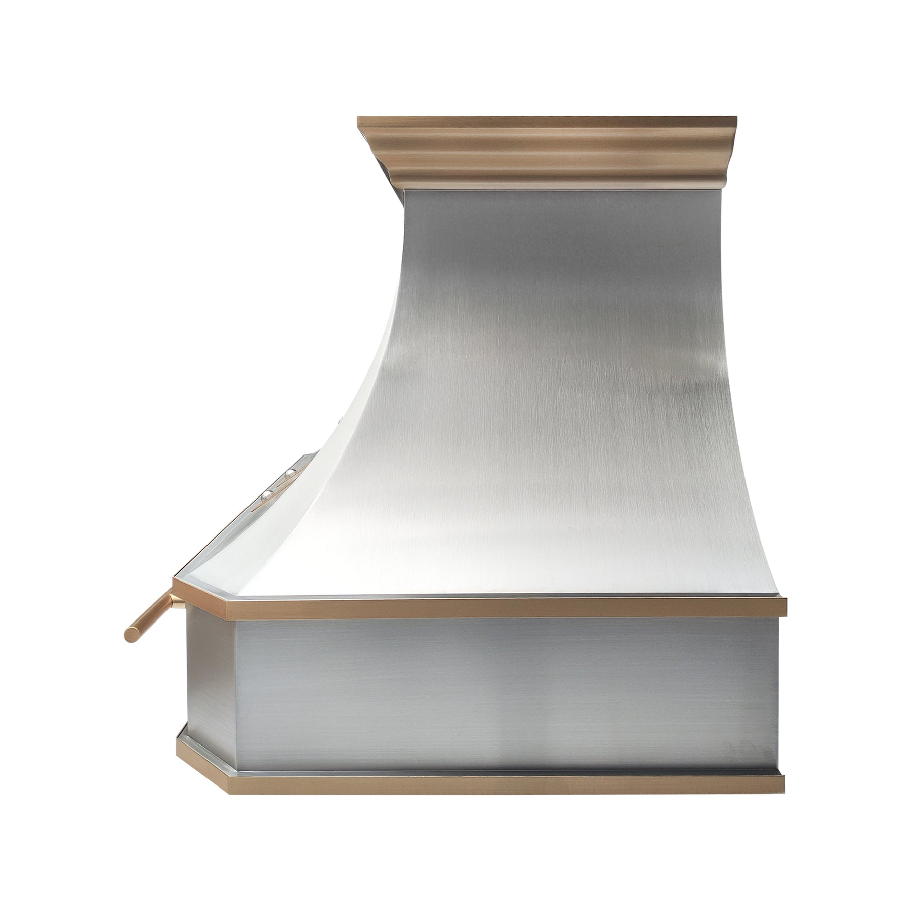 Fobest Custom Stainless Steel Range Hood with Arched Apron & Large Rivets FSS-610