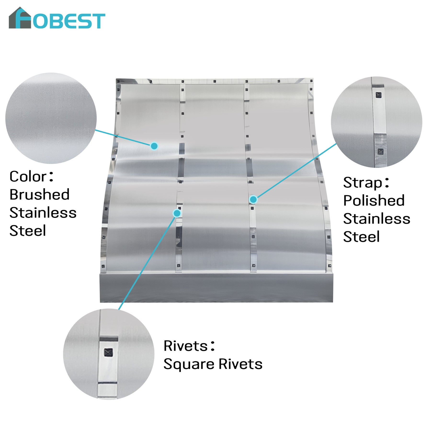 Fobest Custom Texas Stainless Steel Range Hood FSS-628