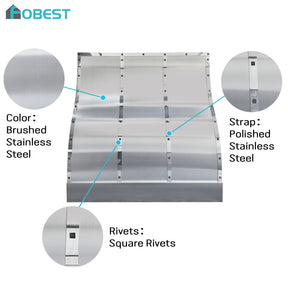 Fobest Custom Texas Stainless Steel Range Hood FSS-628