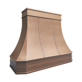 Fobest Custom Vintage Copper Curved Range Hood FCP-349