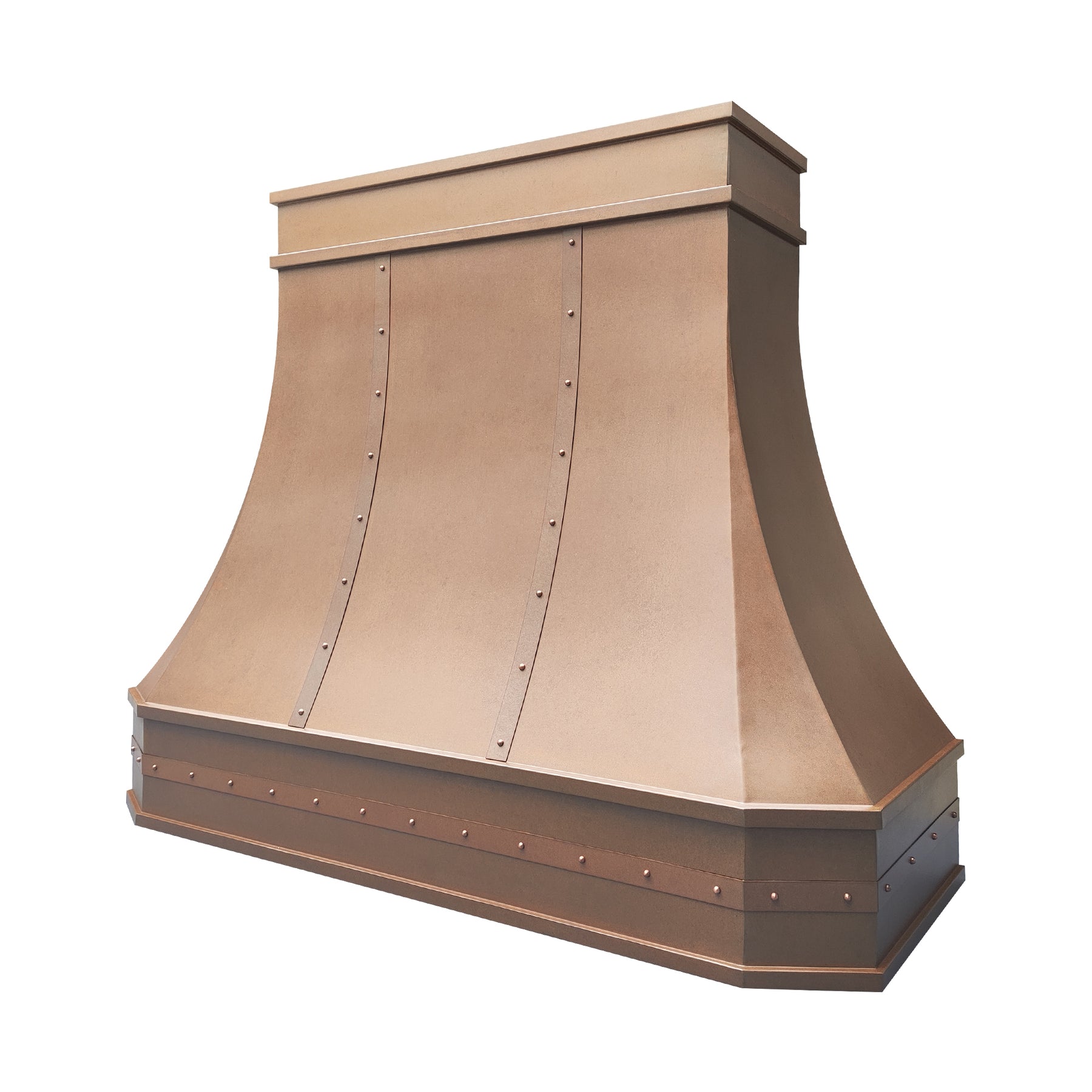 Fobest Custom Vintage Copper Curved Range Hood FCP-349