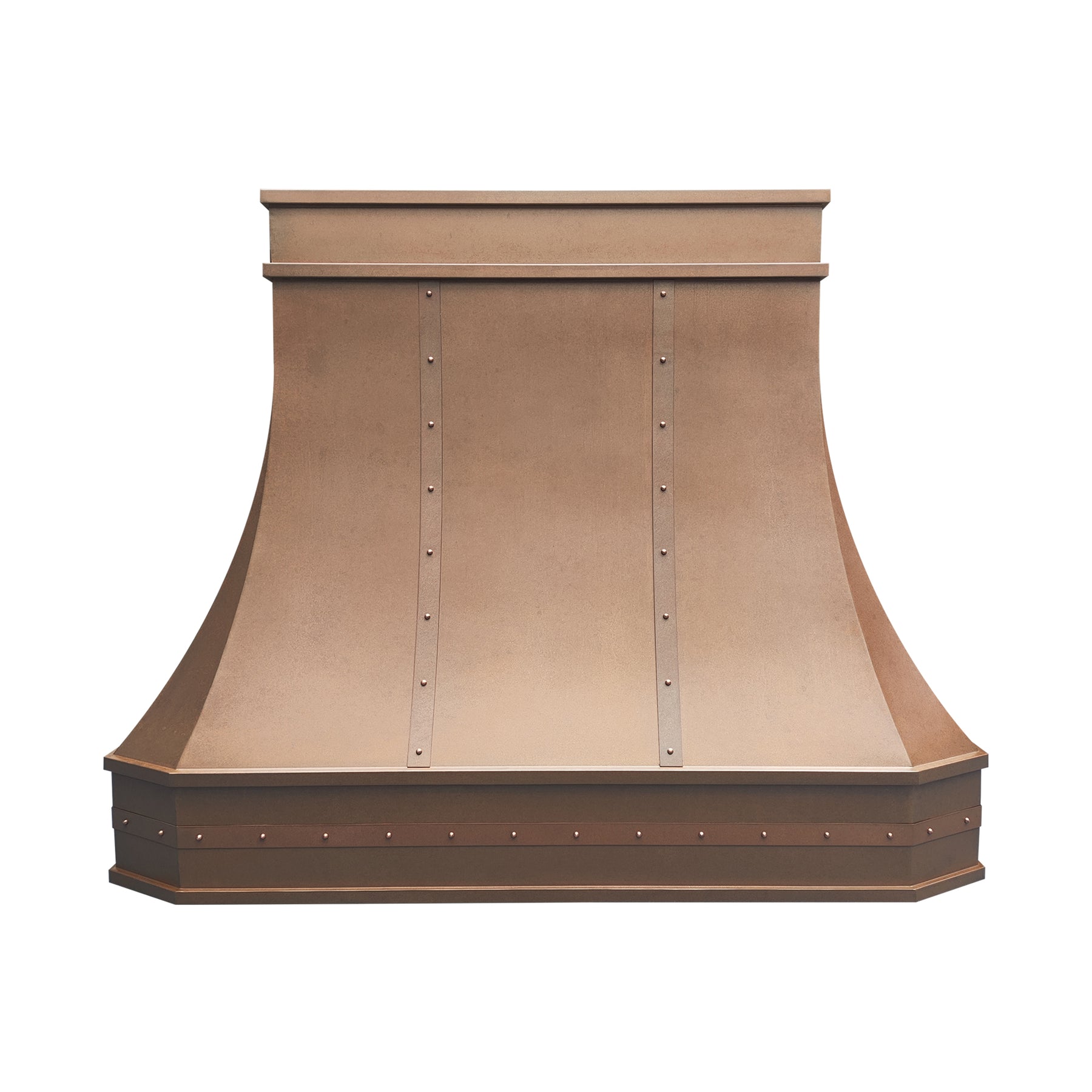 Fobest Custom Vintage Copper Curved Range Hood FCP-349