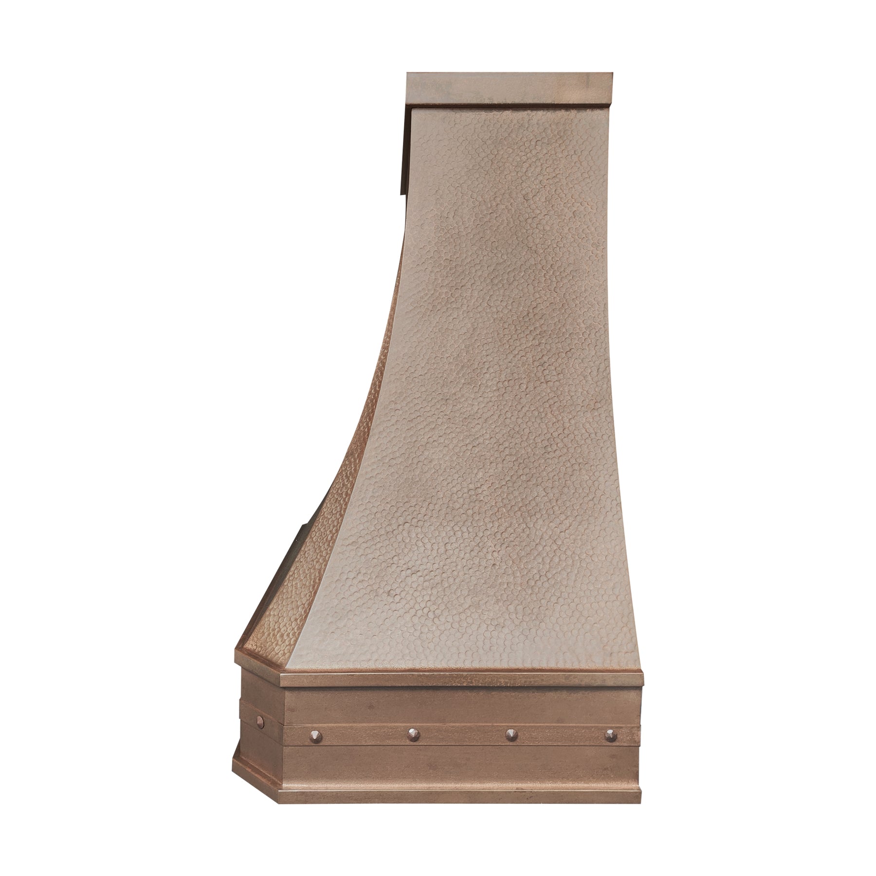 Fobest Custom Vintage Copper Range Hood with Beehive Hammered Texture  Handcrafted Retro Kitchen Hood FCP-372