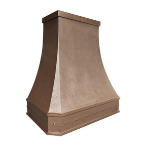 Fobest Custom Vintage Copper Range Hood with Beehive Hammered Texture  Handcrafted Retro Kitchen Hood FCP-372