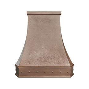 Fobest Custom Vintage Copper Range Hood with Beehive Hammered Texture  Handcrafted Retro Kitchen Hood FCP-372