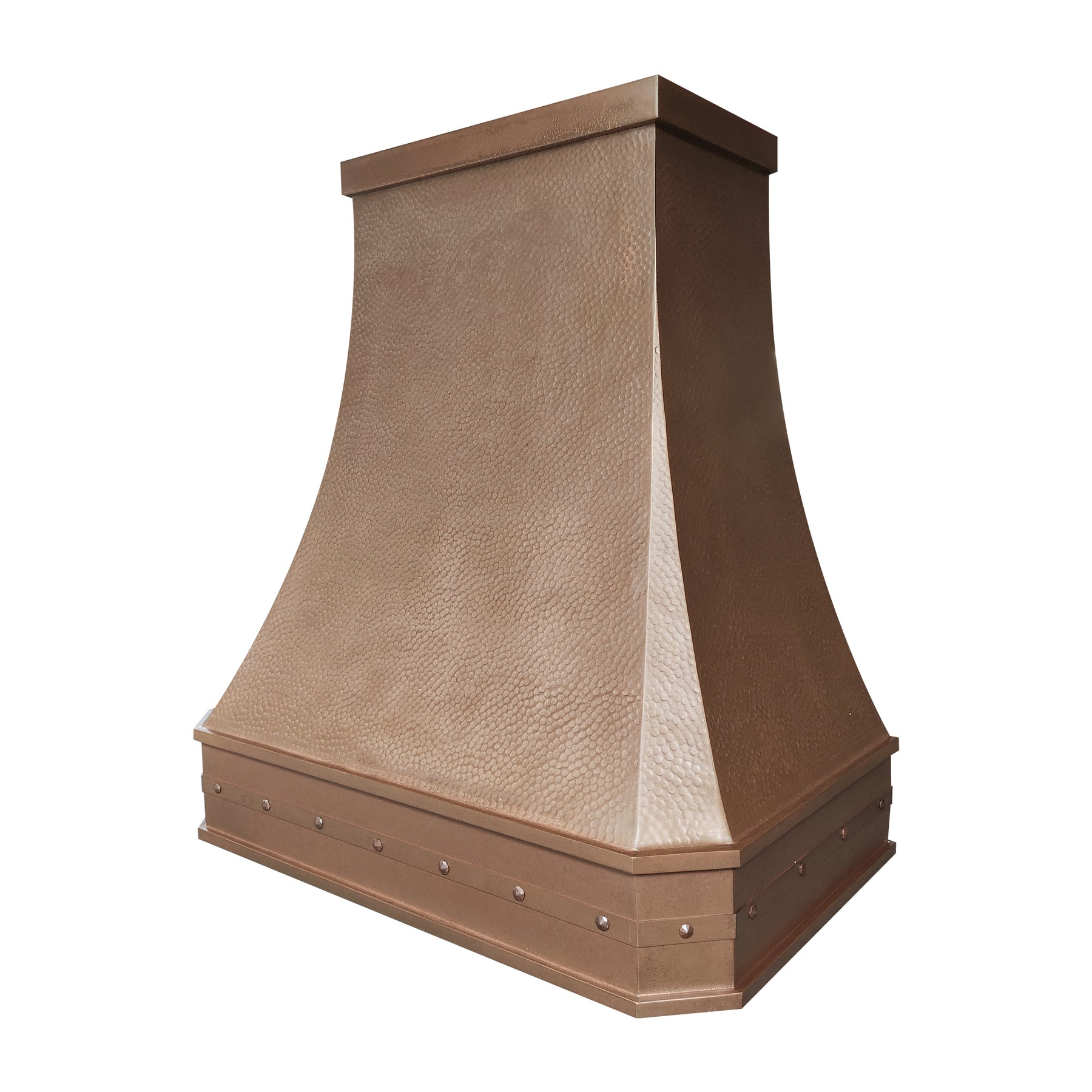 Fobest Custom Vintage Copper Range Hood with Beehive Hammered Texture  Handcrafted Retro Kitchen Hood FCP-372