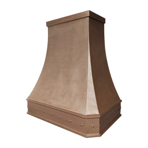 Fobest Custom Vintage Copper Range Hood with Beehive Hammered Texture  Handcrafted Retro Kitchen Hood FCP-372