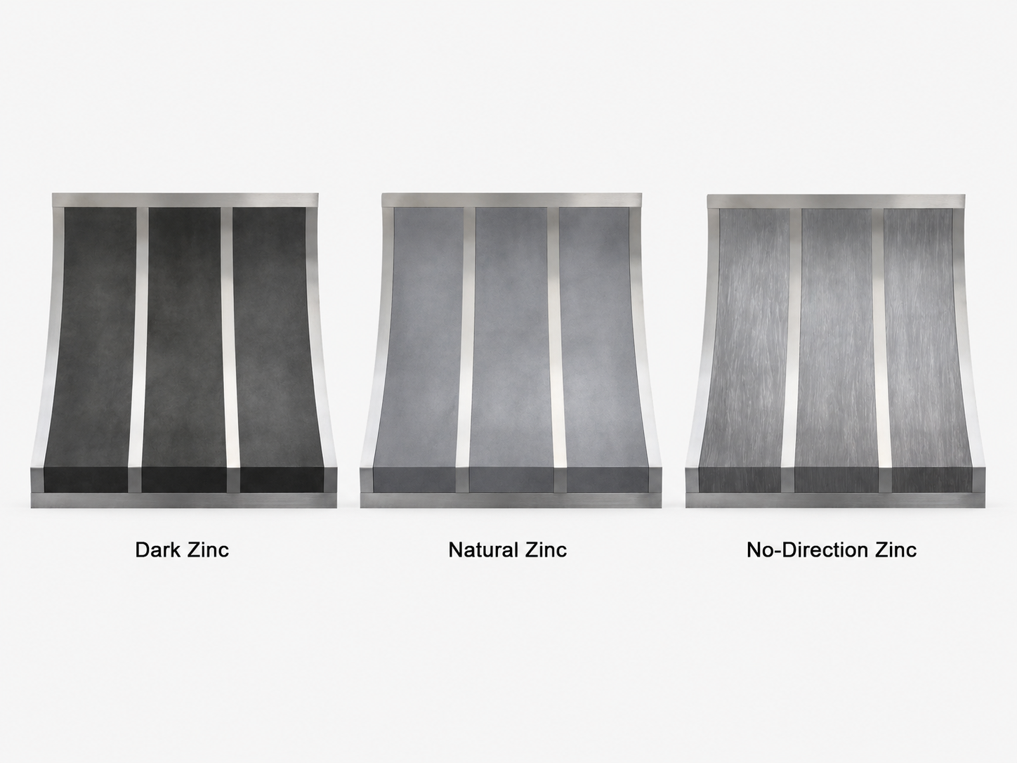 Fobest Custom Zinc Kitchen Hood with Stainless Steel Accents FSS-427