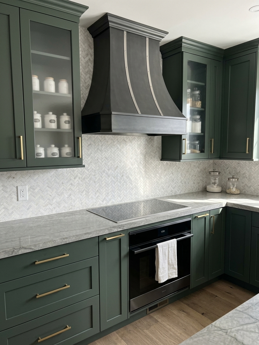 Fobest Custom Zinc Range Hood Curved Design FSS-376
