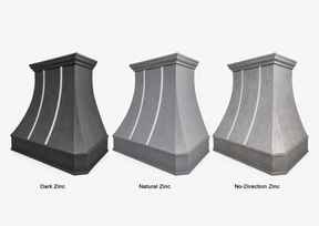 Fobest Custom Zinc Range Hood Curved Design FSS-376