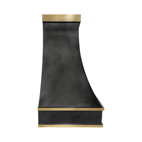 Fobest Custom Zinc Range Hood with Brass Decor FSS-673