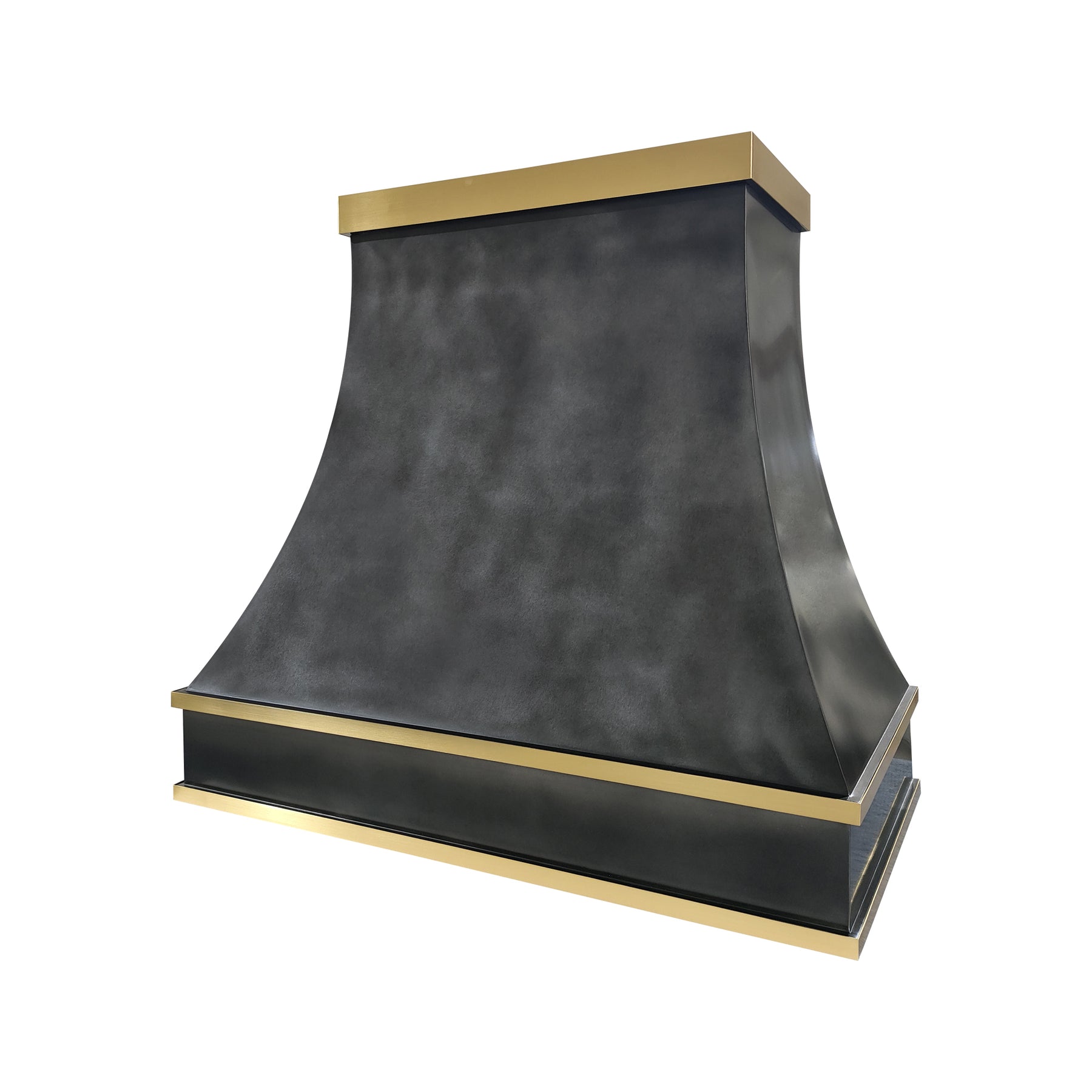 Fobest Custom Zinc Range Hood with Brass Decor FSS-673
