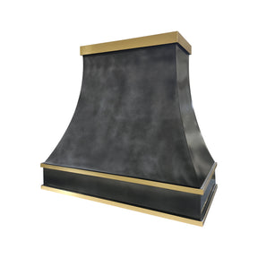 Fobest Custom Zinc Range Hood with Brass Decor FSS-673