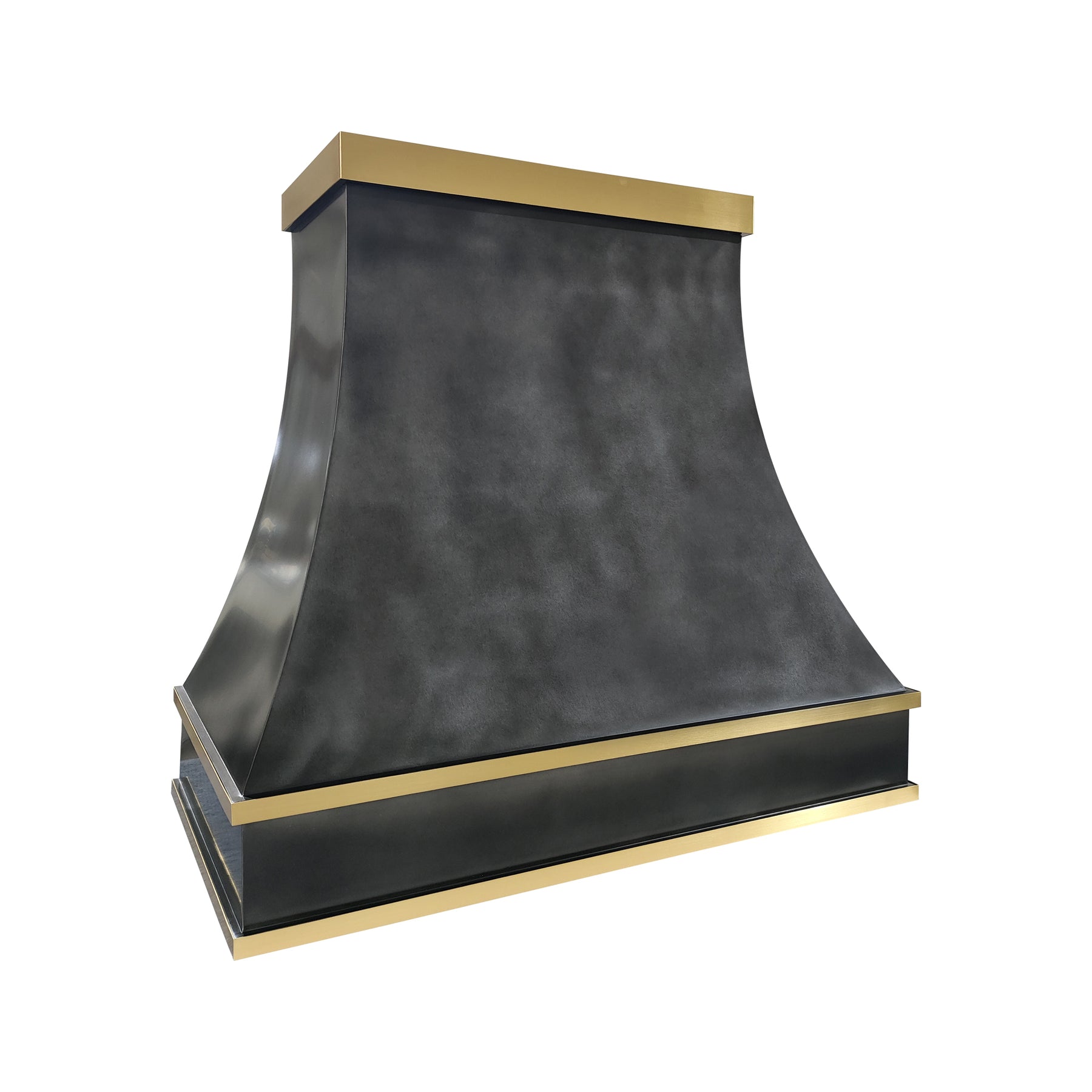 Fobest Custom Zinc Range Hood with Brass Decor FSS-673