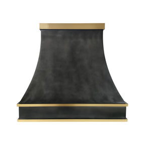 Fobest Custom Zinc Range Hood with Brass Decor FSS-673