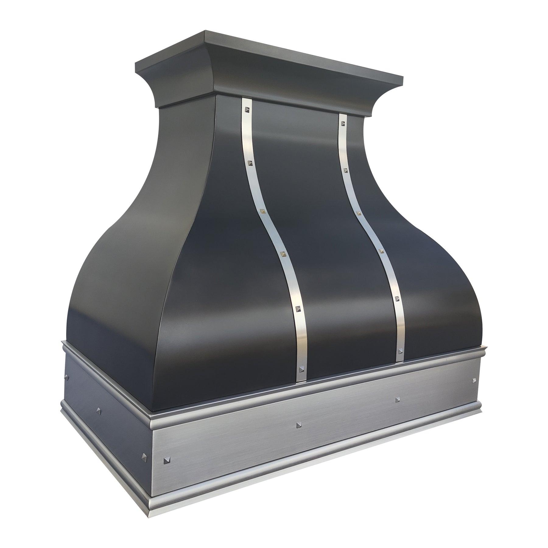 Fobest Custom Zinc Vent Hood Stainless Steel Accent FSS-469