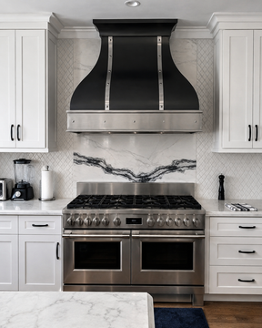 Fobest Custom Zinc Vent Hood Stainless Steel Accent FSS-469