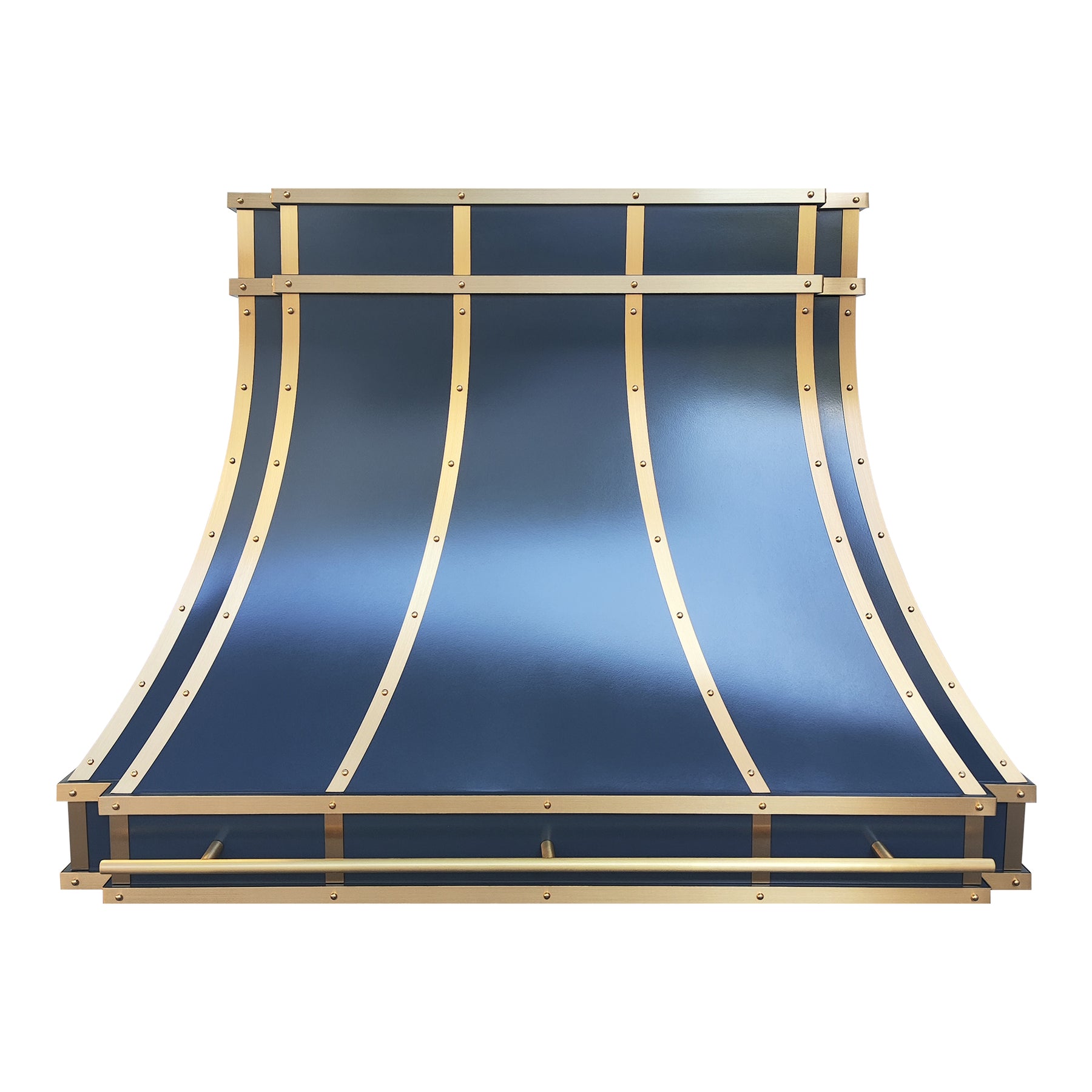 Fobest Dark Blue Kichen Hood with Brass Frame FSS-75