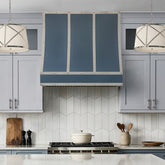 Fobest Dark Blue Stainless Steel Range Hood with Luxury Accents FSS-742