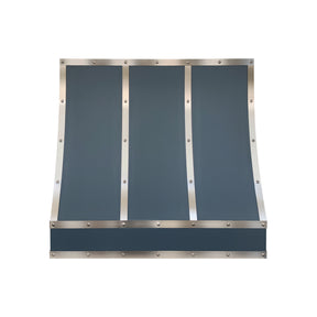 Fobest Dark Blue Stainless Steel Range Hood with Luxury Accents FSS-742