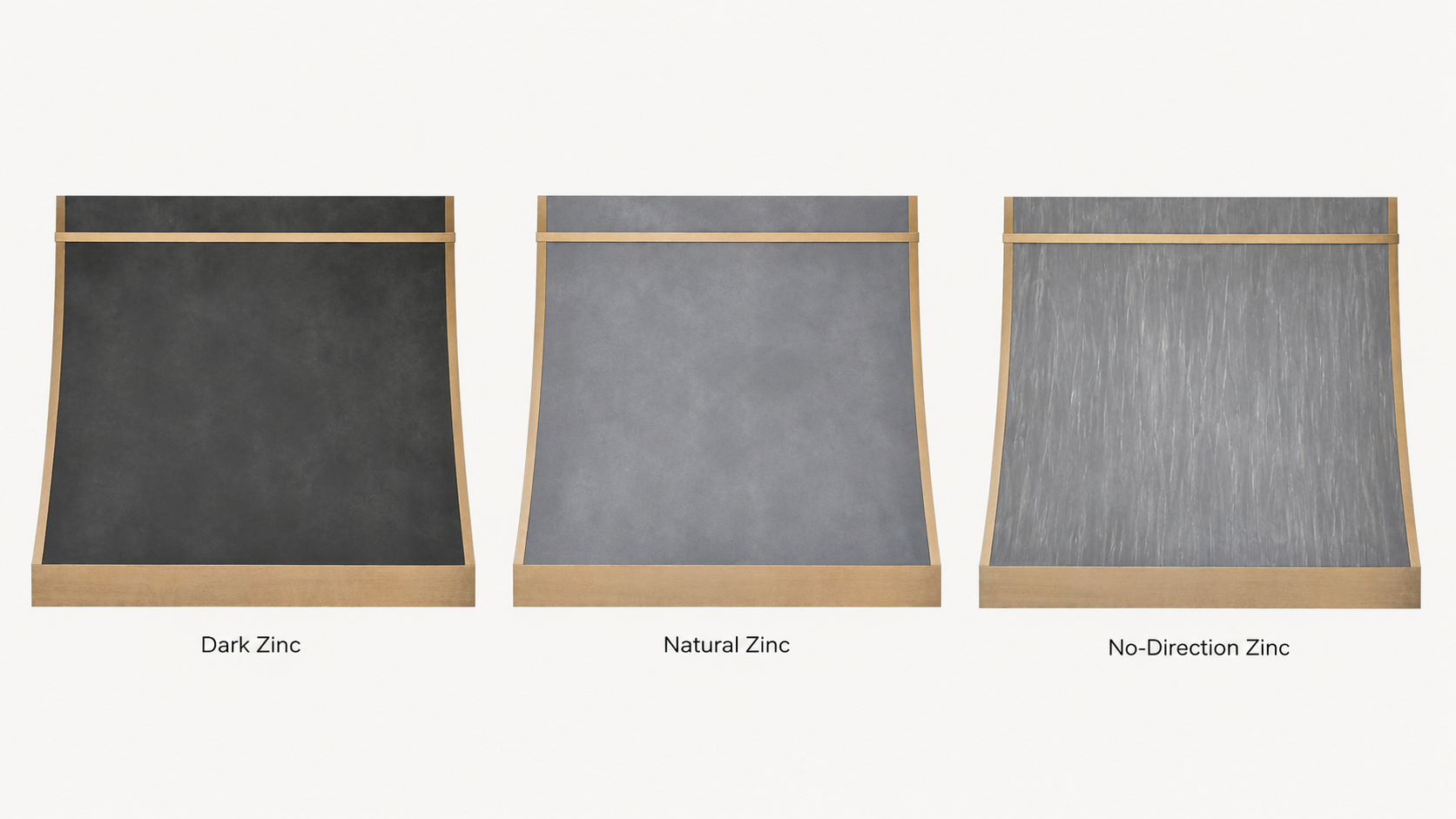 Fobest Dark Zinc Kitchen Hood with Brass Trims FSS-406