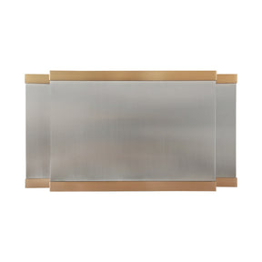 Fobest Double Stainless Steel Range Hood with Brushed Brass Accents FSS-731