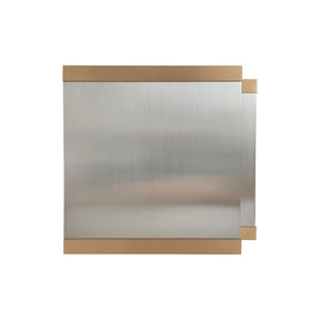 Fobest Double Stainless Steel Range Hood with Brushed Brass Accents FSS-731