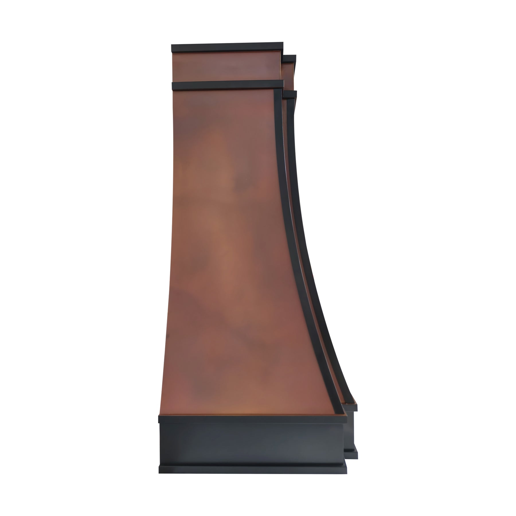 Fobest Farmhouse Fire Copper Range Hood with Bronze Straps FCP-410
