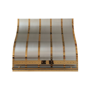 Fobest Festival Present Stainless Steel Range Hood with Brass Decor FSS-733
