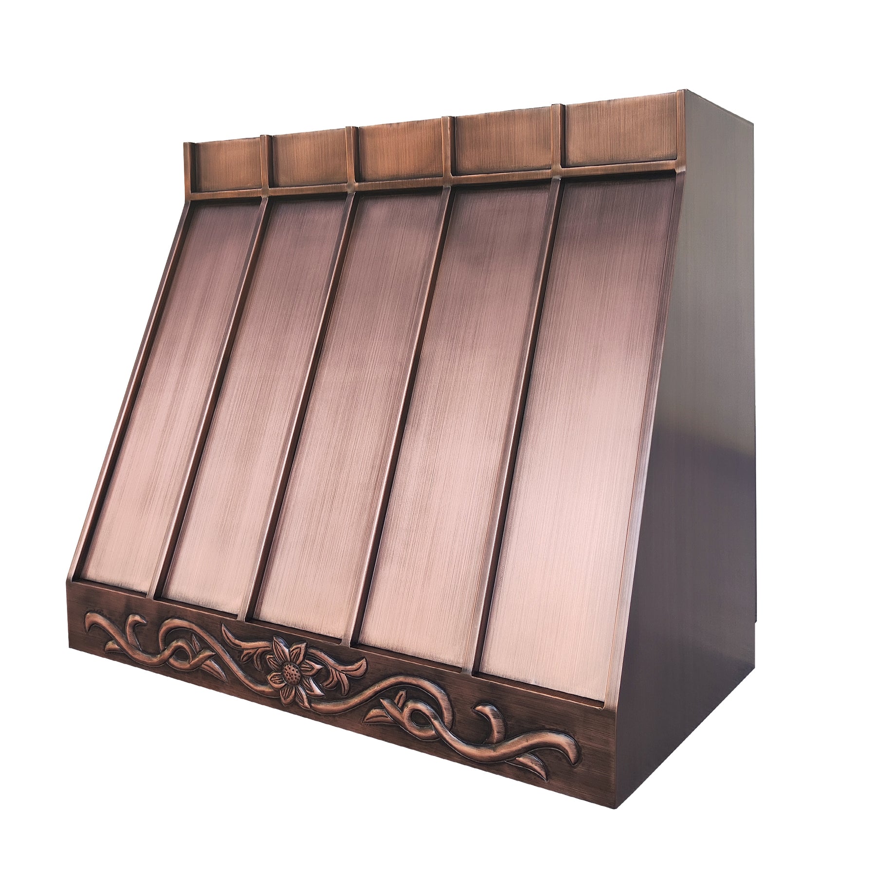 Fobest Florida Antique Copper Range Hood with Handcrafted Detailing FCP-309