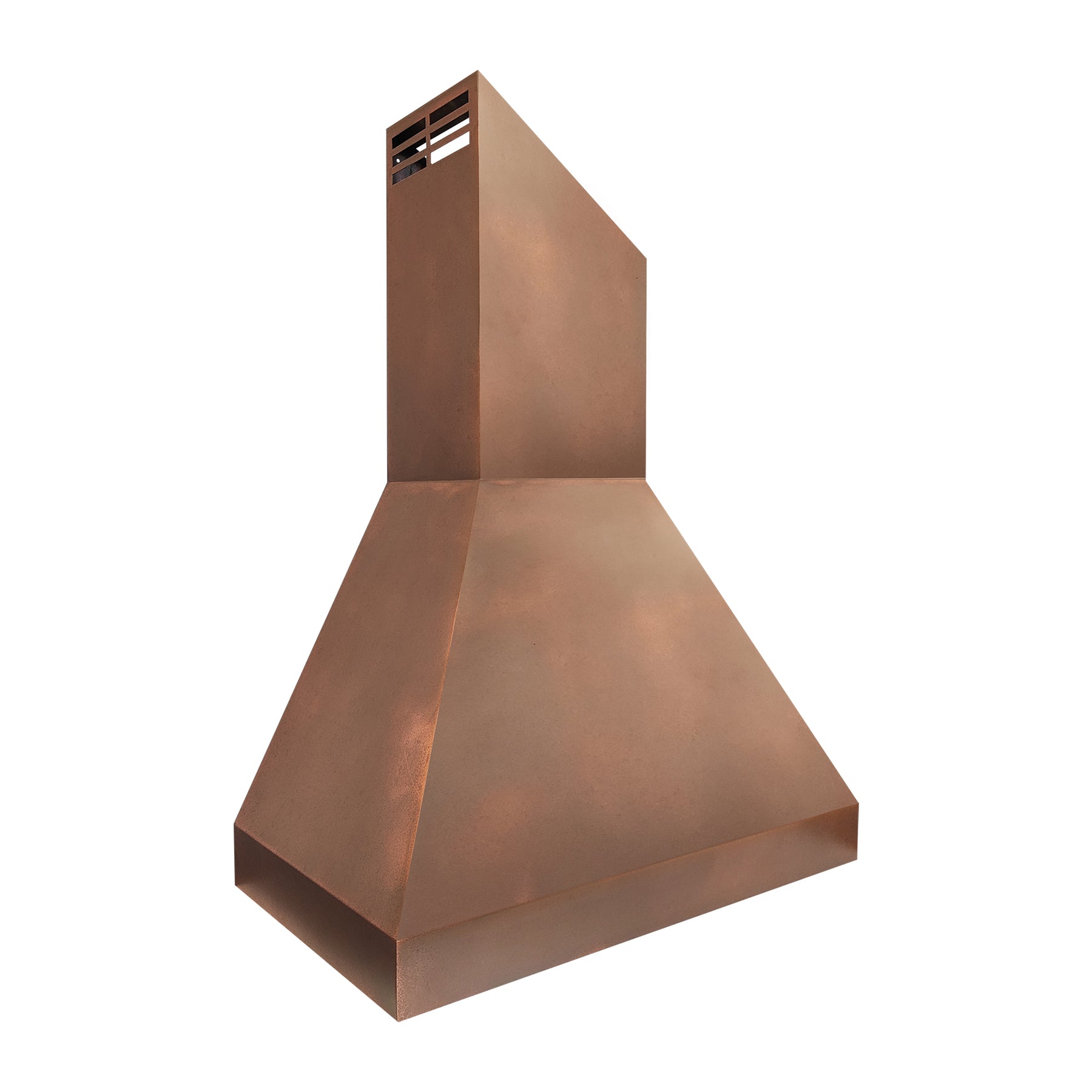 Fobest Geometric Copper Metal Range Hood with Clear Lines FCP-391