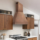 Fobest Geometric Copper Metal Range Hood with Clear Lines FCP-391